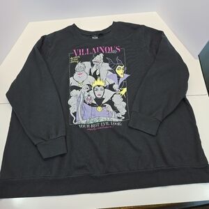 Disney Villains Black Long Sleeve Plus Size 22/24